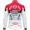 Set Fietsshirt Lange Mouw + Lange Koersbroek Sidermec 2021 Androni Giocattoli Rood Wit